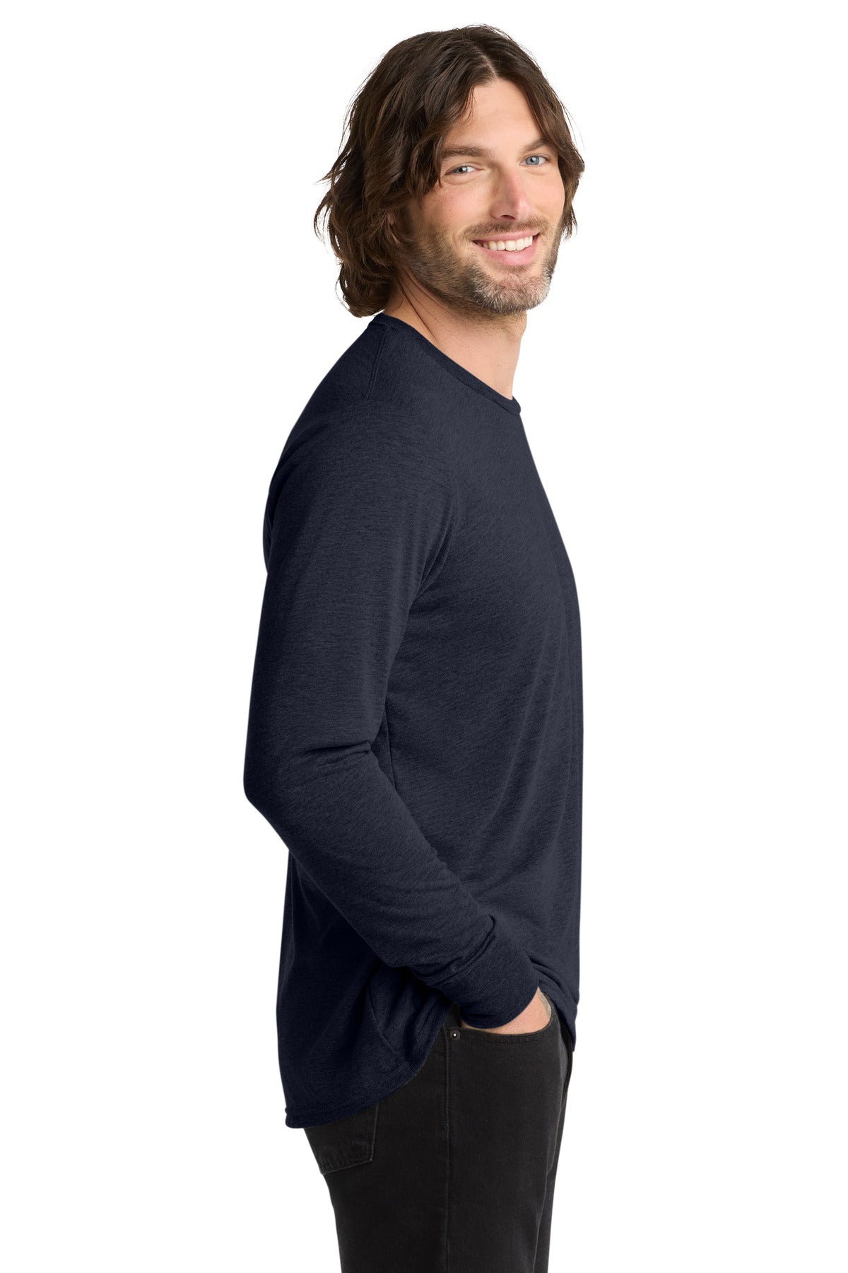 NghtSkyNvy Allmade Unisex Tri-Blend Long Sleeve Tee AL6004