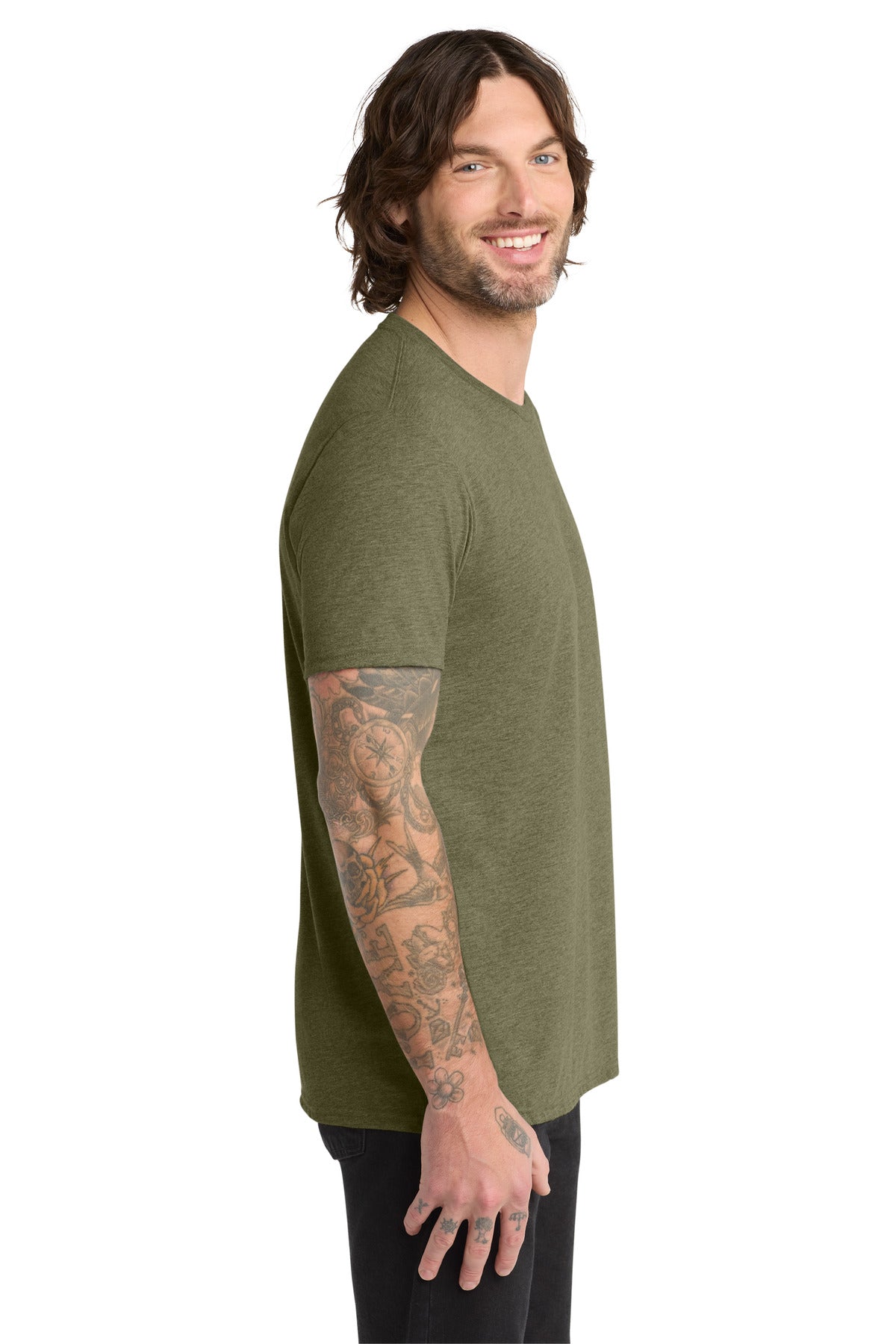 Olive You Grn Allmade Unisex Tri-Blend Tee AL2004