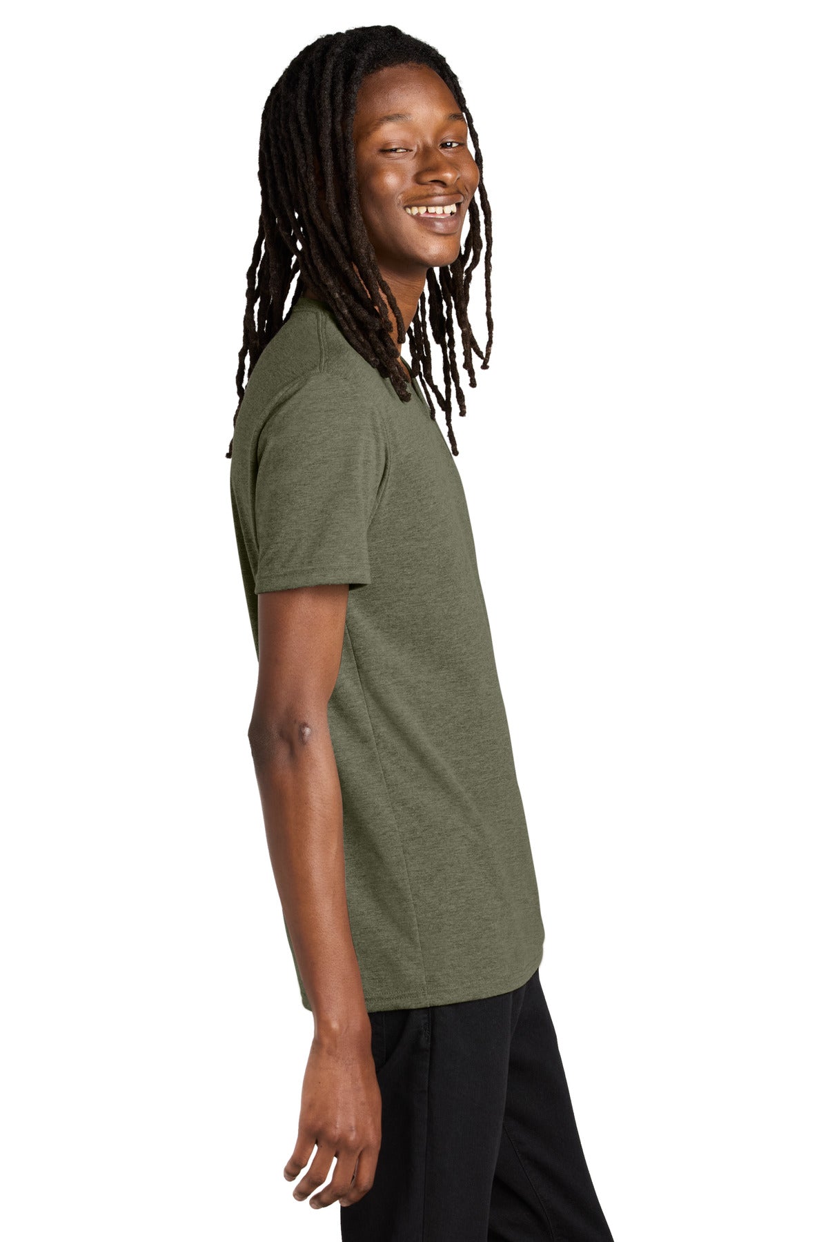 Olive You Grn Allmade Unisex Tri-Blend V-Neck Tee AL2014