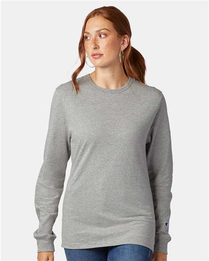 Oxford Grey Heritage Jersey Long Sleeve T-Shirt - T453