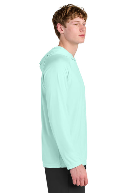 PastelMint A4 Cooling Performance Long Sleeve Hooded Tee A4N3409