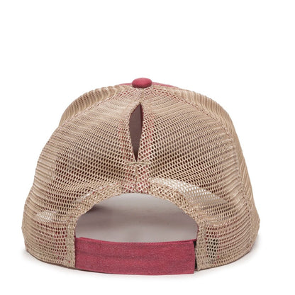 Outdoor Cap PNY-100M Ladies Fit Ponytail Mesh Back Hat