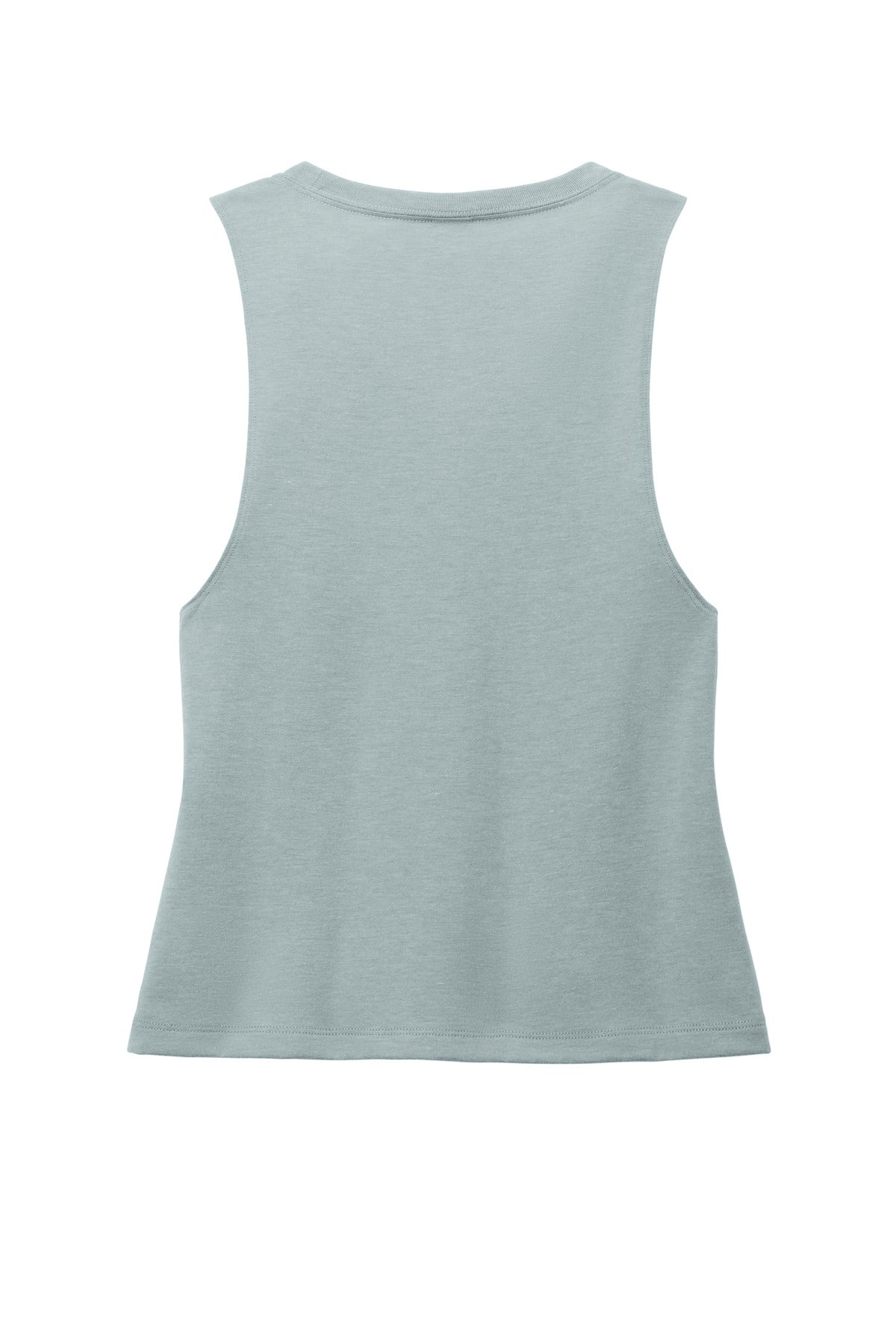 Rear View of AlumGrey Allmade Women's Tri-Blend Muscle Tank AL2020