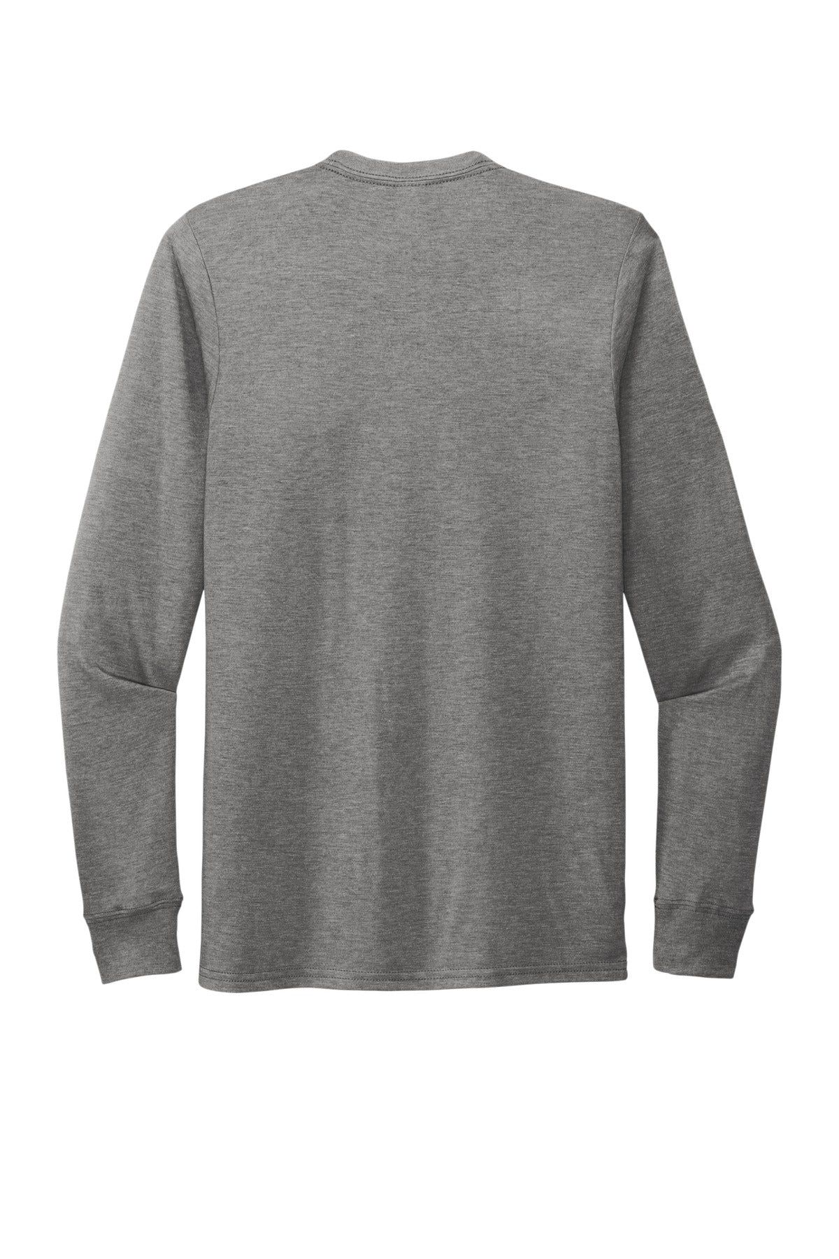 Rear View of Aluminum Grey Allmade Unisex Tri-Blend Long Sleeve Tee AL6004