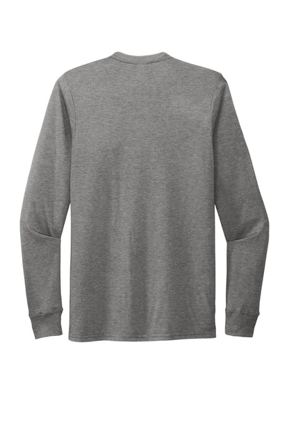Rear View of Aluminum Grey Allmade Unisex Tri-Blend Long Sleeve Tee AL6004
