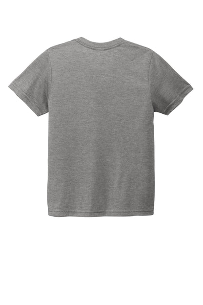 Rear View of Aluminum Grey Allmade Youth Tri-Blend Tee AL207