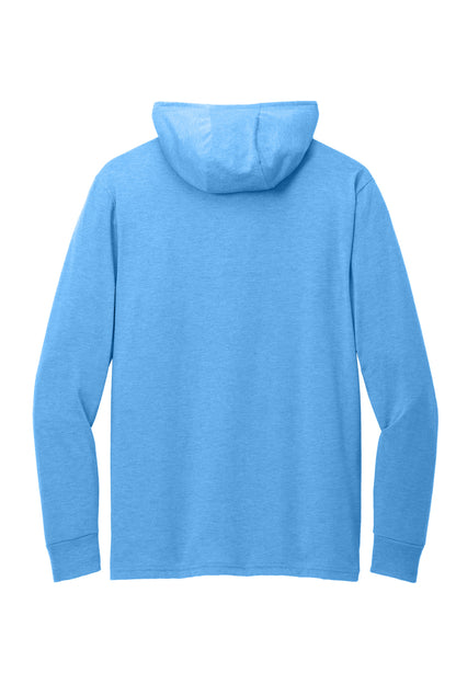 Rear View of AzureBlue Allmade Unisex Tri-Blend Hoodie Tee AL6003