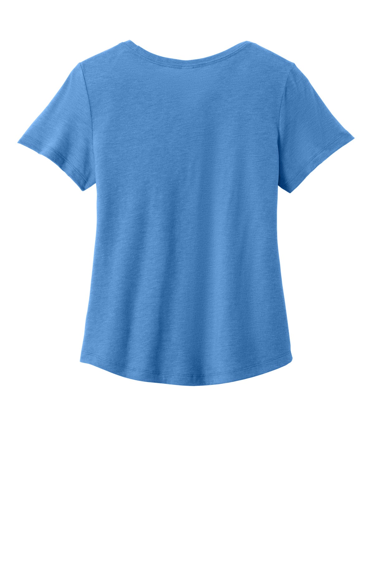 Rear View of AzureBlue Allmade Women's Relaxed Tri-Blend Scoop Neck Tee AL2015