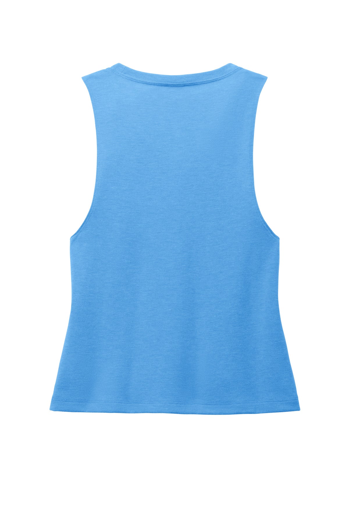 Rear View of AzureBlue Allmade Women's Tri-Blend Muscle Tank AL2020