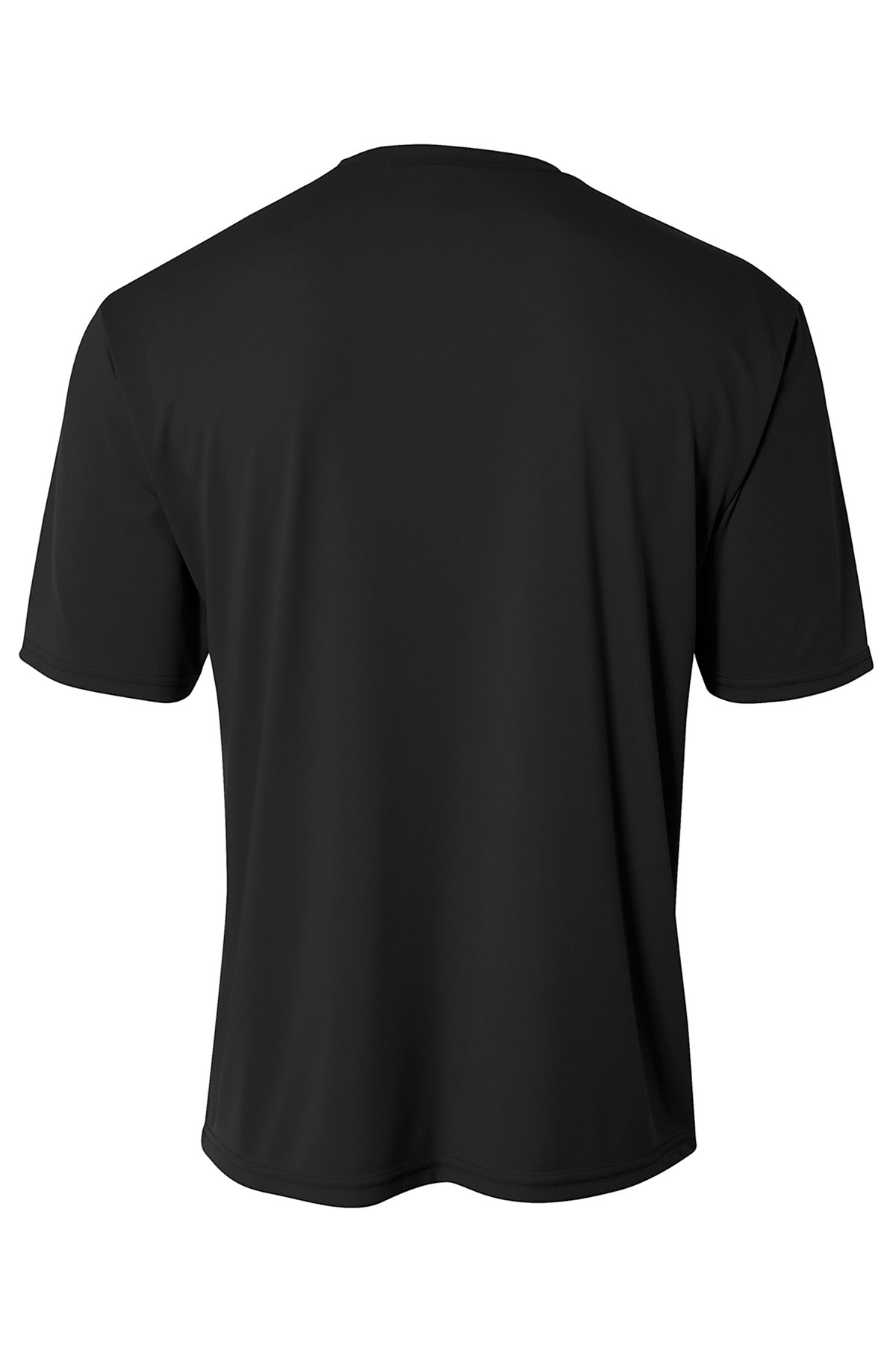 Rear View of Black A4 Sprint Performance Tee A4N3402