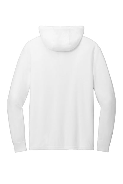 Rear View of BrtWhite Allmade Unisex Tri-Blend Hoodie Tee AL6003