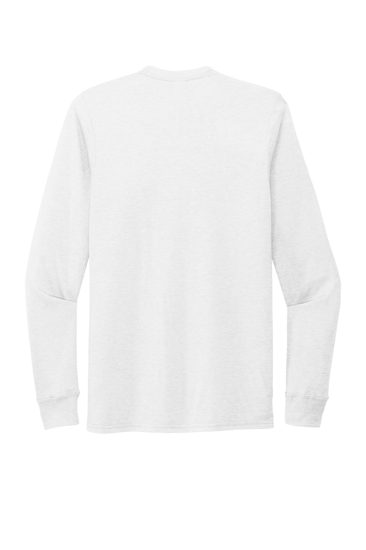 Rear View of BrtWhite Allmade Unisex Tri-Blend Long Sleeve Tee AL6004