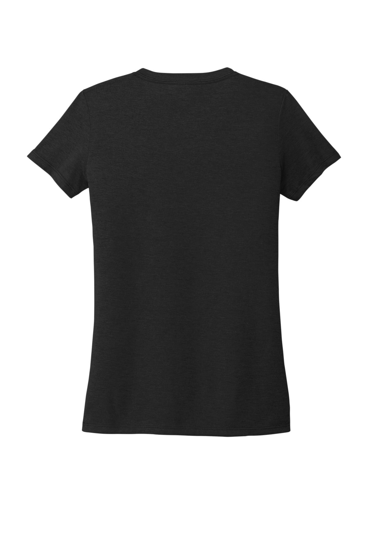 Rear View of DeepBlack Allmade Women's Tri-Blend V-Neck Tee AL2018