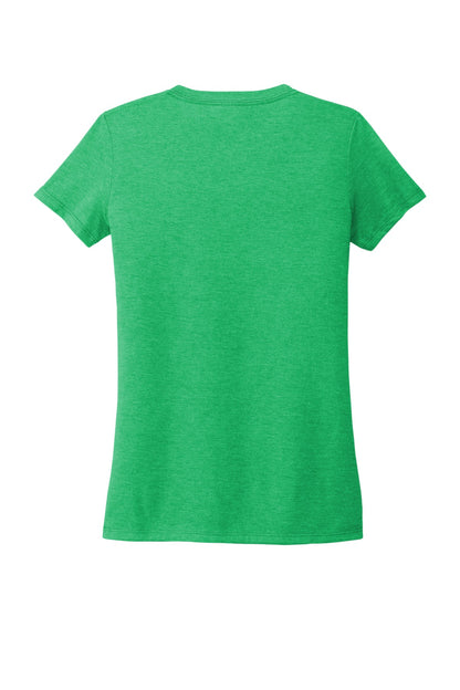 Rear View of Enviro Green Allmade Women's Tri-Blend V-Neck Tee AL2018