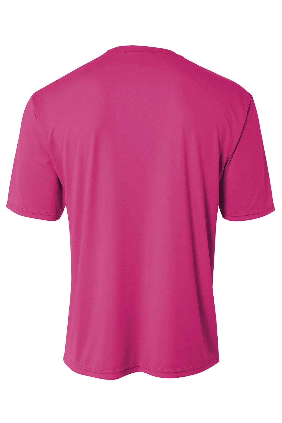 Rear View of Fuchsia A4 Cooling Performance Short Sleeve Tee A4N3142