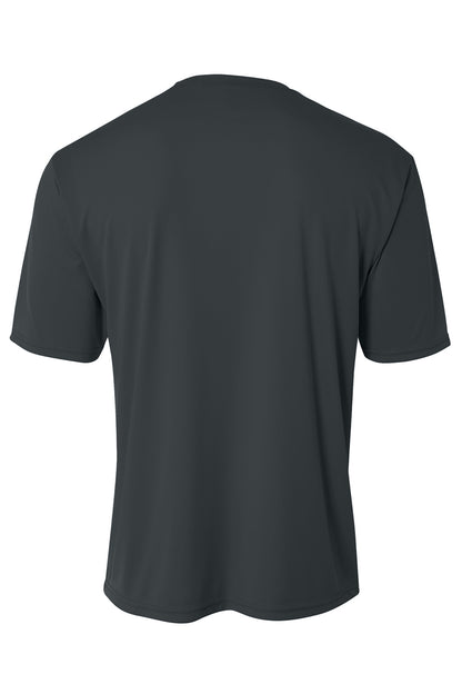 Rear View of Graphite A4 Cooling Performance Short Sleeve Tee A4N3142