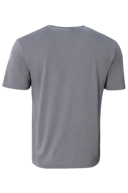 Rear View of Graphite A4 Softek Short Sleeve Tee A4N3013