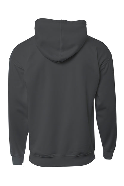 Rear View of Graphite A4 Sprint Tech Fleece Hoodie A4N4279