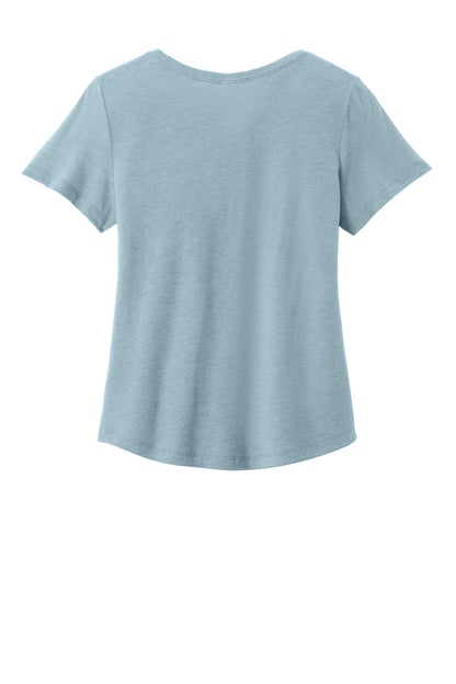 Rear View of ILikeUBlue Allmade Women's Relaxed Tri-Blend Scoop Neck Tee AL2015