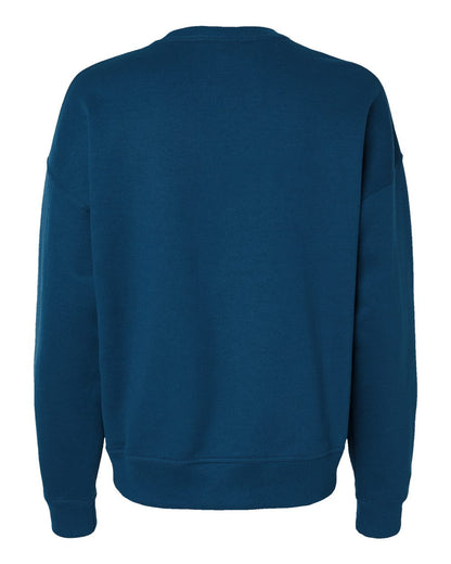 Rear View of Late Night Blue Powerblend® Women's Crewneck Sweatshirt - S650