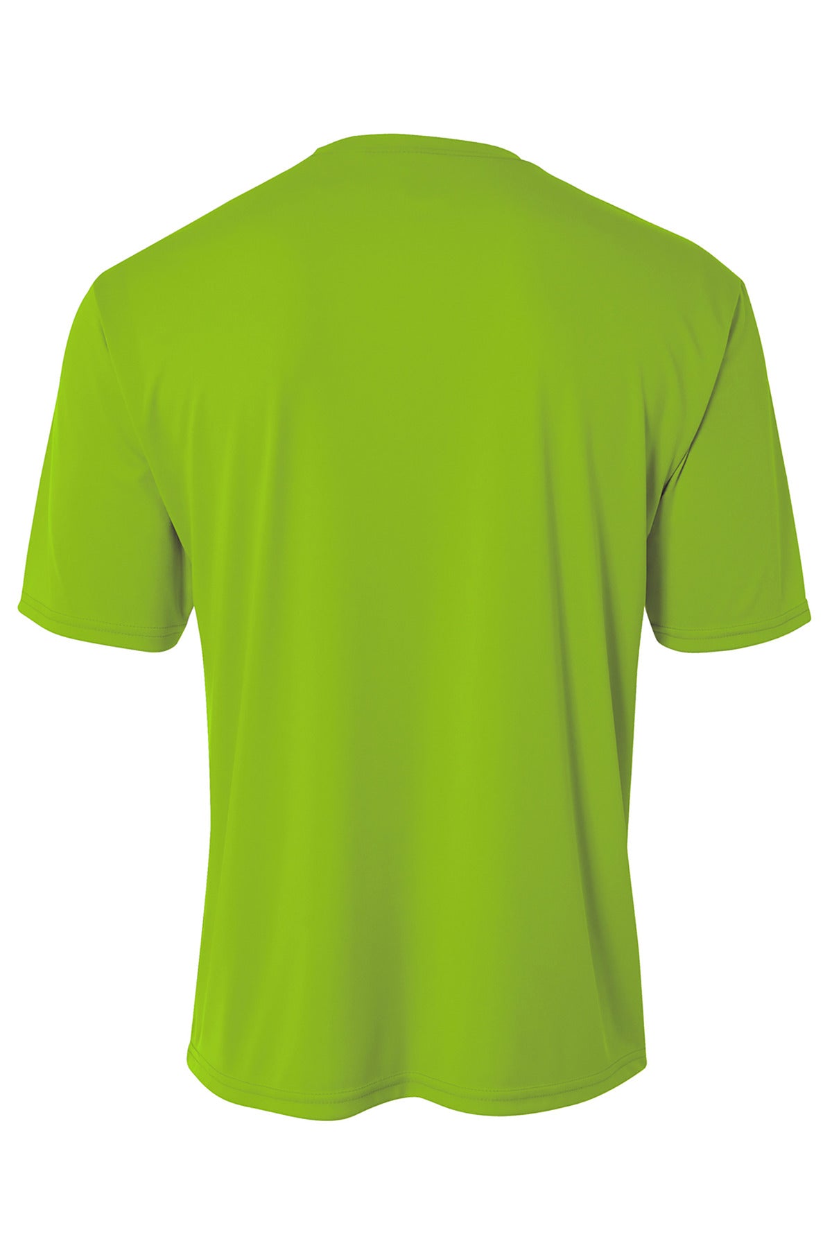 Rear View of Lime A4 Cooling Performance Short Sleeve Tee A4N3142