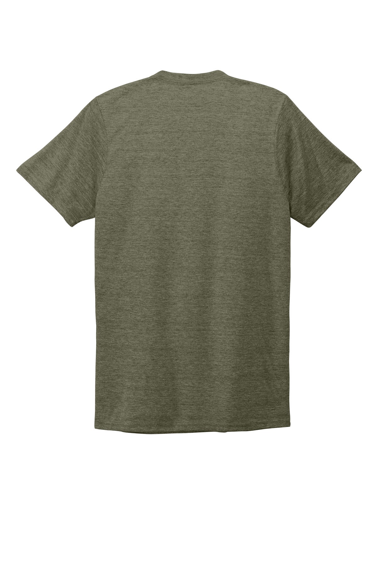 Rear View of Olive You Grn Allmade Unisex Tri-Blend V-Neck Tee AL2014