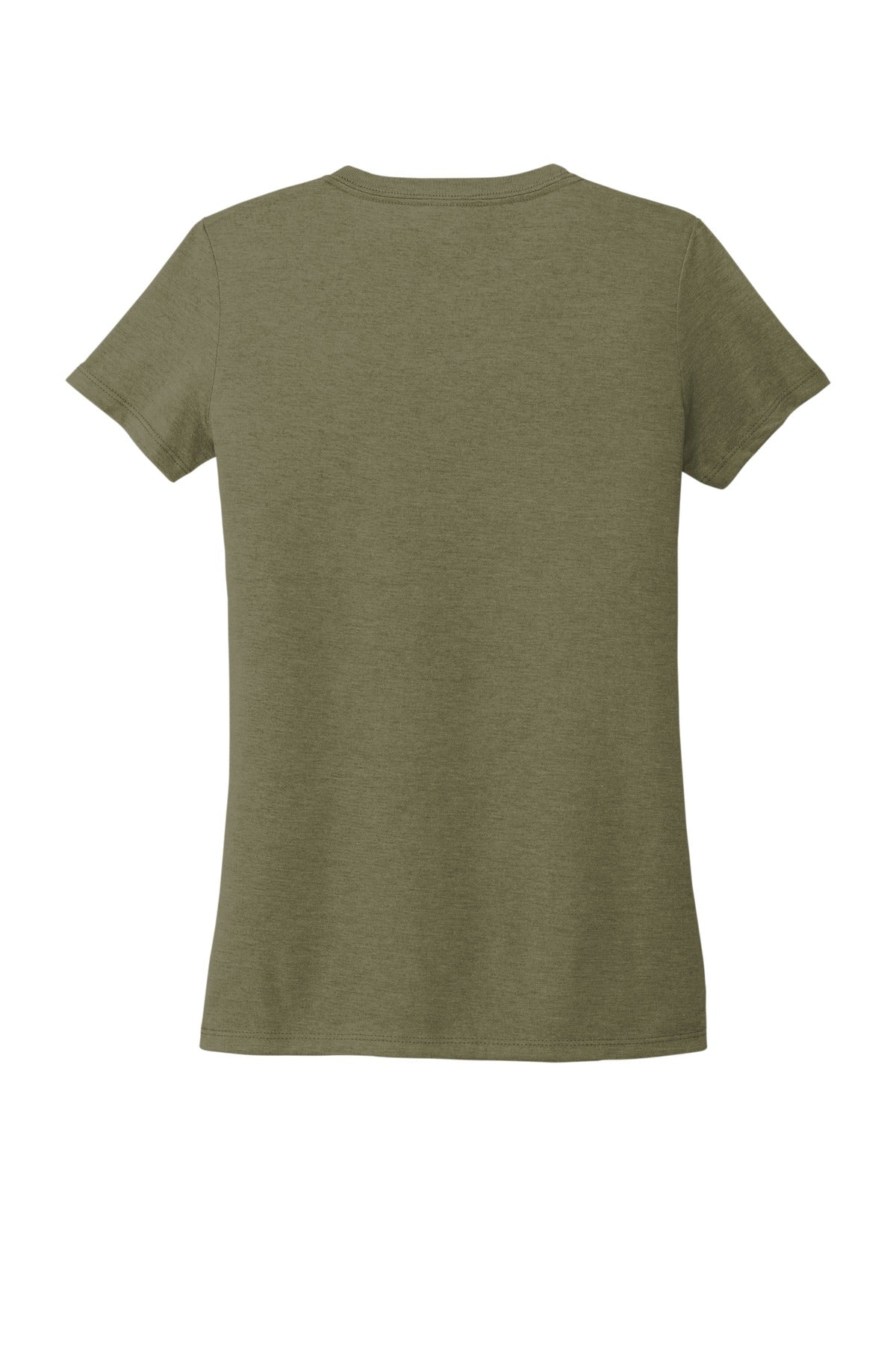 Rear View of Olive You Grn Allmade Women's Tri-Blend V-Neck Tee AL2018
