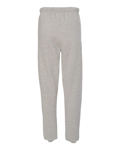 Rear View of Oxford Grey Reverse Weave® Sweatpants - RW10
