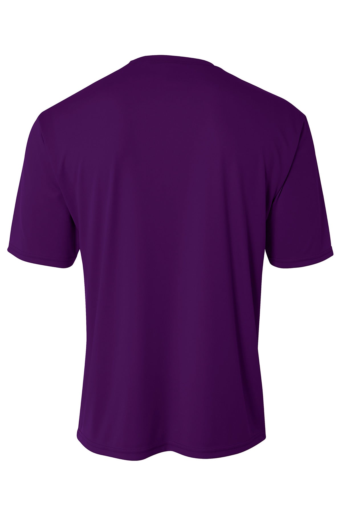 Rear View of Purple A4 Cooling Performance Short Sleeve Tee A4N3142
