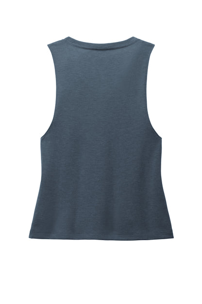 Rear View of RebelBlue Allmade Women's Tri-Blend Muscle Tank AL2020