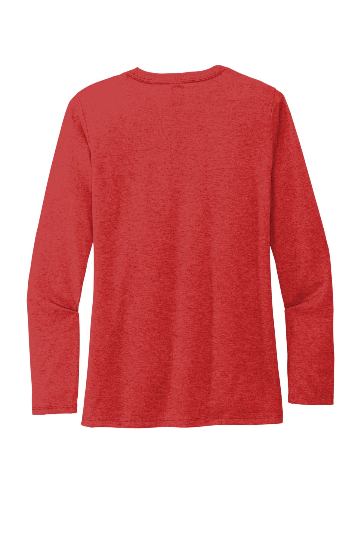 Rear View of Rise Up Red Allmade Women's Tri-Blend Long Sleeve Tee AL6008