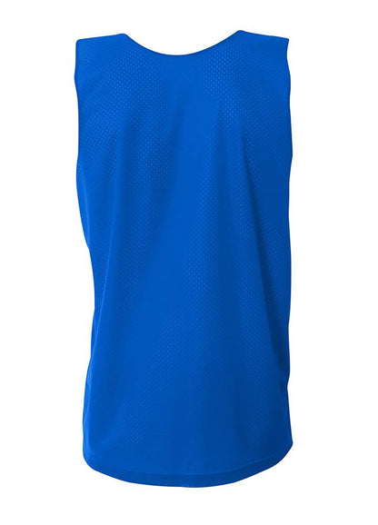 Rear View of Royal/Wht A4 Sprint Youth Reversible Mesh Tank A4N2206