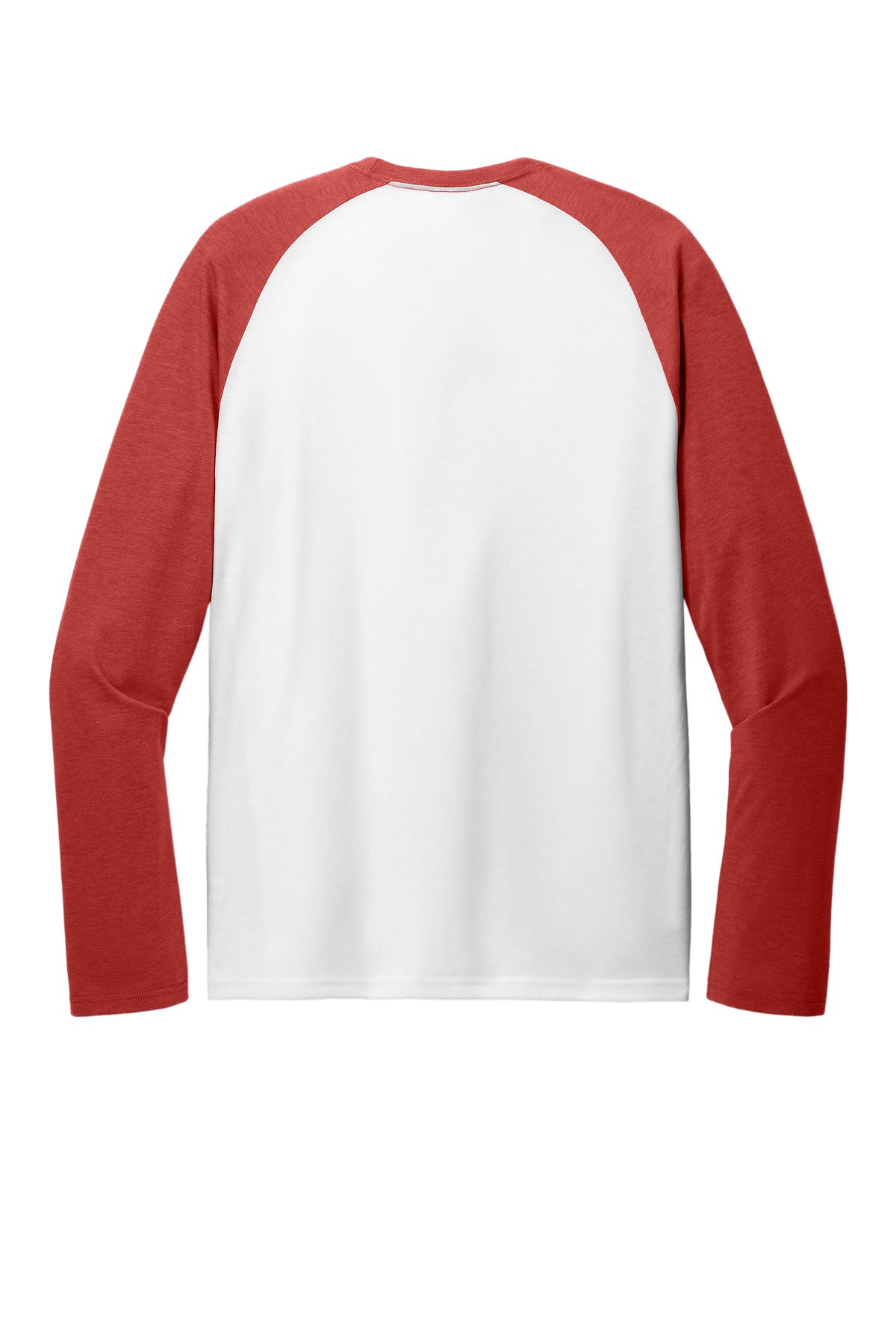 Rear View of RseUpR/BtW Allmade Unisex Tri-Blend Long Sleeve Colorblock Raglan AL6009