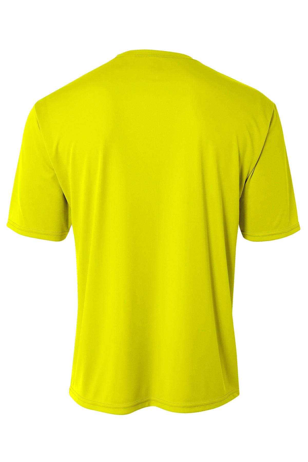 Rear View of SftyYellow A4 Sprint Performance Tee A4N3402