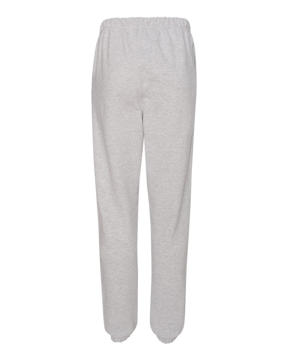 Rear View of Silver Grey Reverse Weave® Sweatpants - RW10