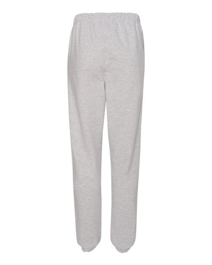 Rear View of Silver Grey Reverse Weave® Sweatpants - RW10