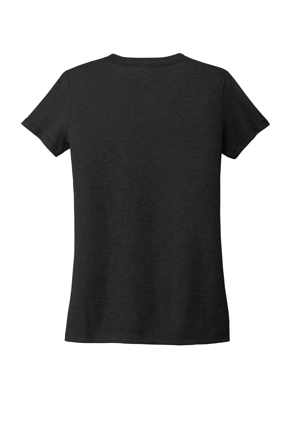 Rear View of Space Black Allmade Women's Tri-Blend V-Neck Tee AL2018