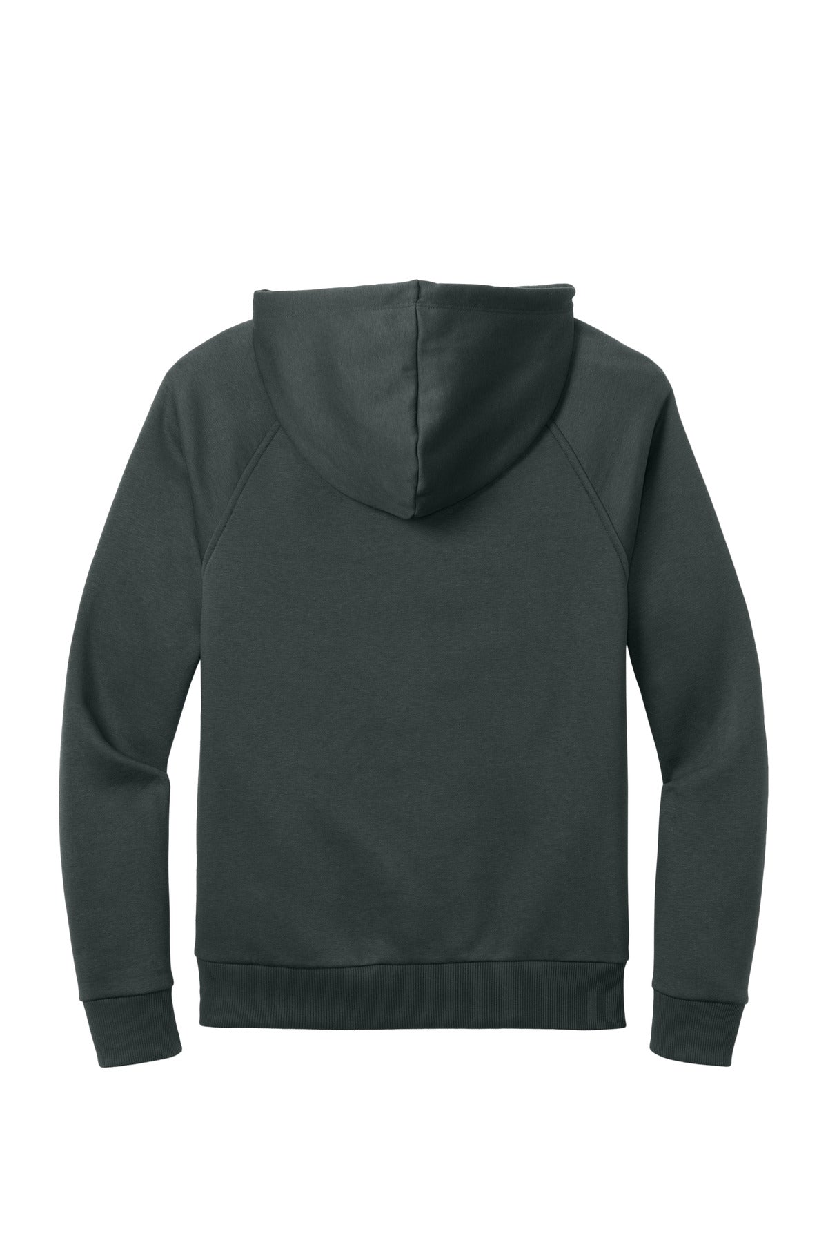 Rear View of Teraingrey Allmade Unisex Organic CVC Fleece Pullover Hoodie AL5000
