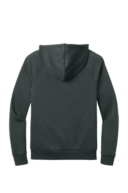 Rear View of Teraingrey Allmade Unisex Organic CVC Fleece Pullover Hoodie AL5000