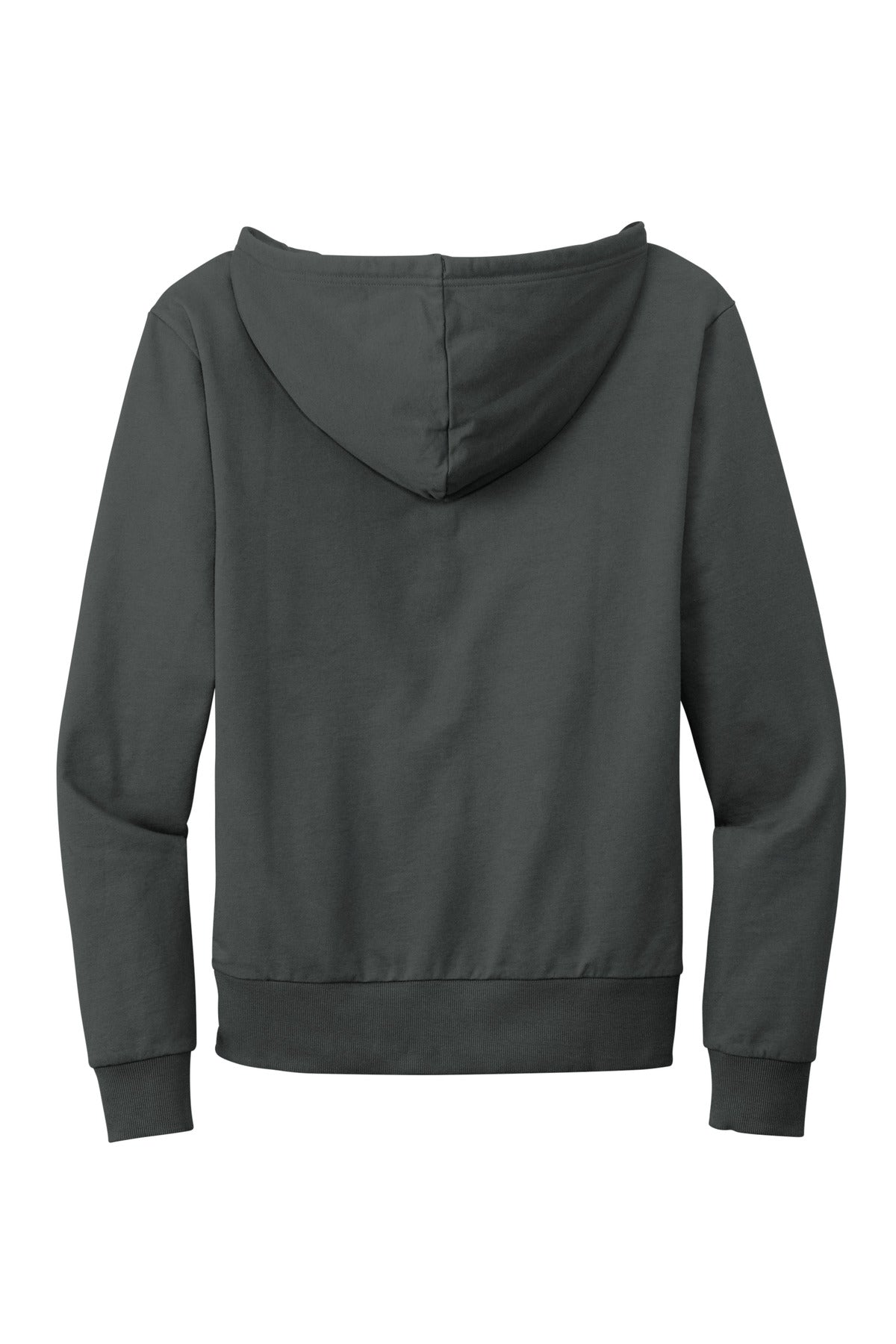 Rear View of Teraingrey Allmade Unisex Organic French Terry Full-Zip Hoodie AL4002