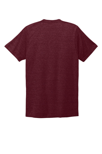 Rear View of Vino Red Allmade Unisex Tri-Blend V-Neck Tee AL2014