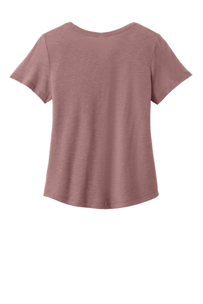 Rear View of VtgRose Allmade Women's Relaxed Tri-Blend Scoop Neck Tee AL2015