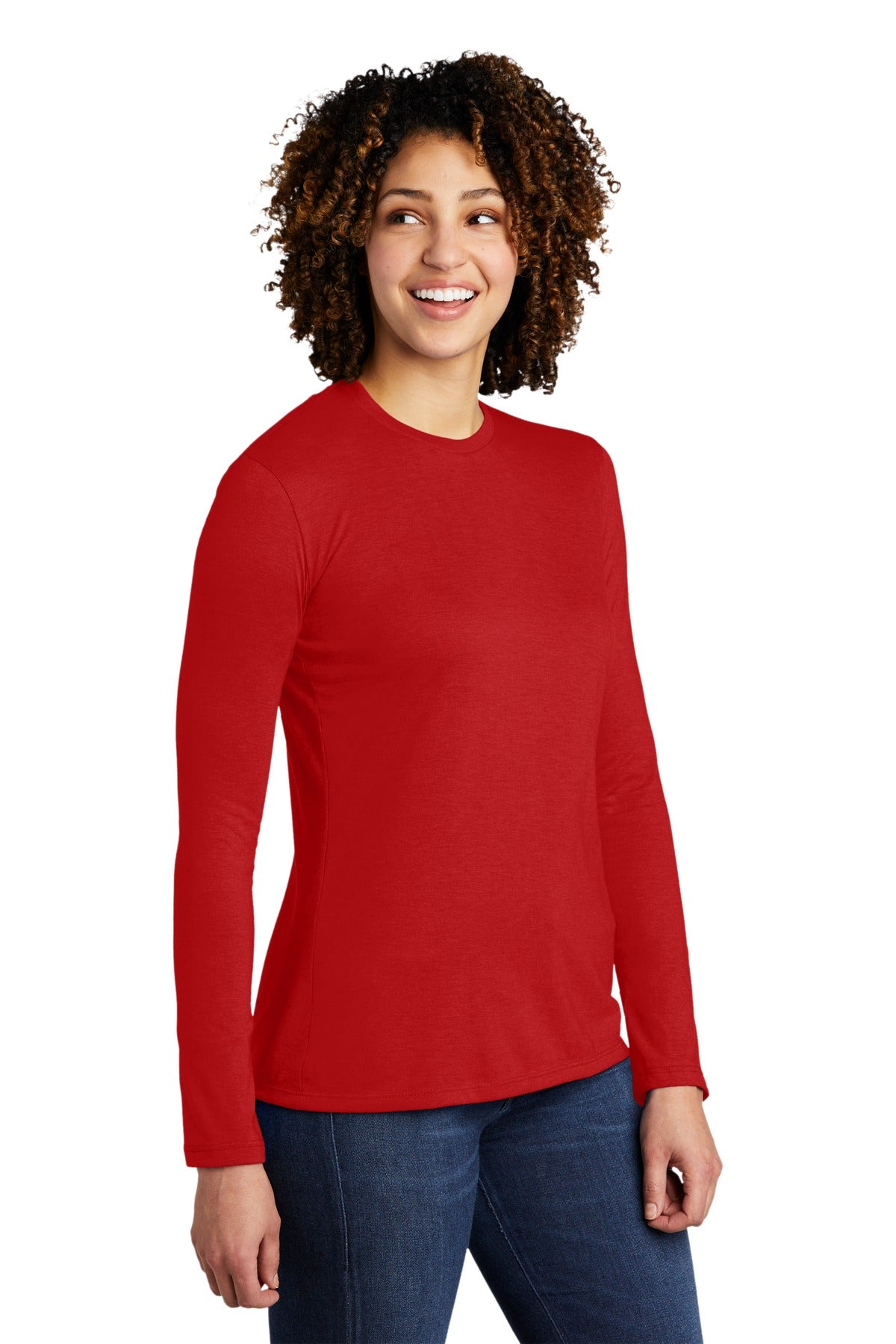 Rise Up Red Allmade Women's Tri-Blend Long Sleeve Tee AL6008