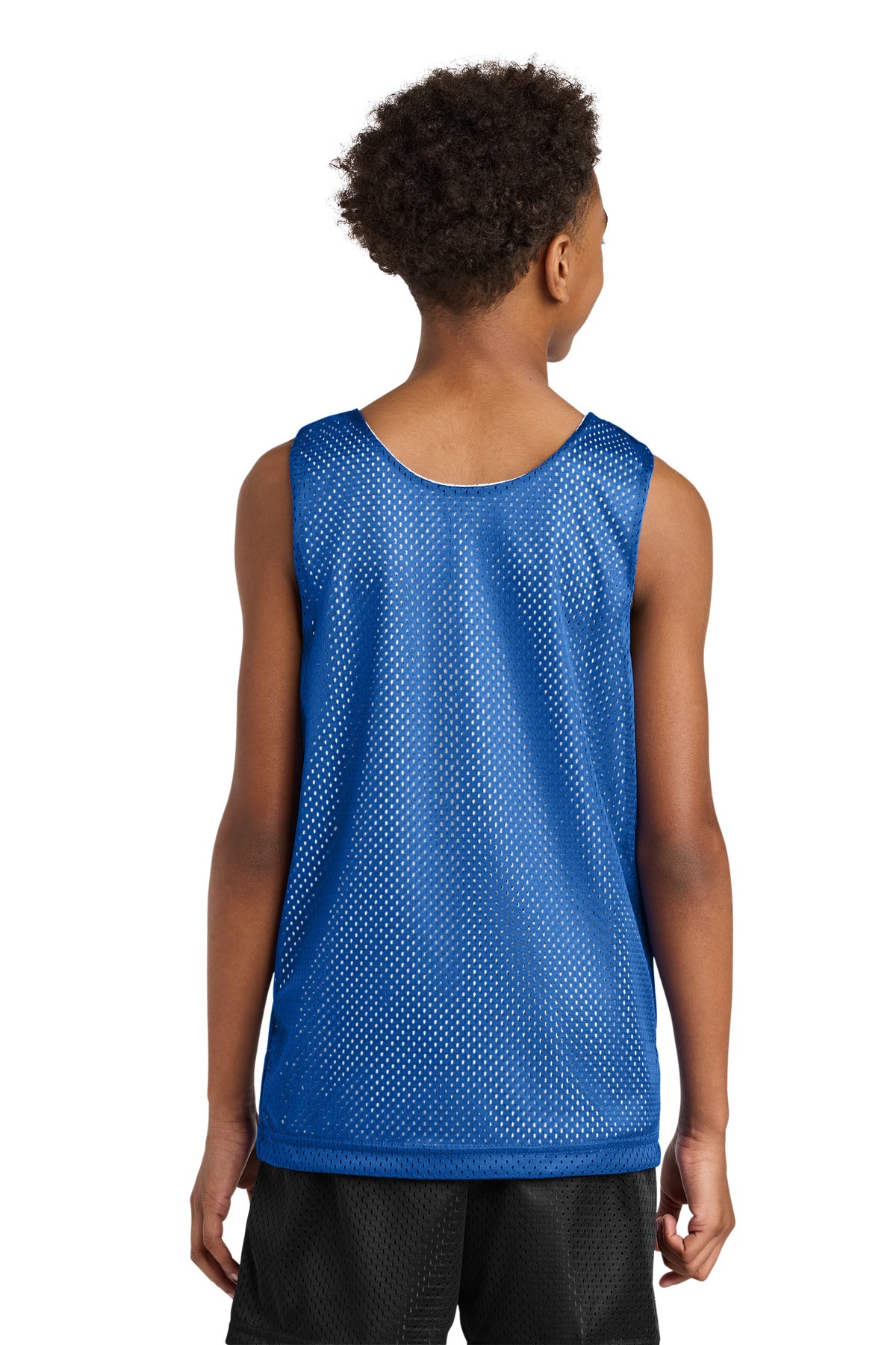 Royal/Wht A4 Sprint Youth Reversible Mesh Tank A4N2206