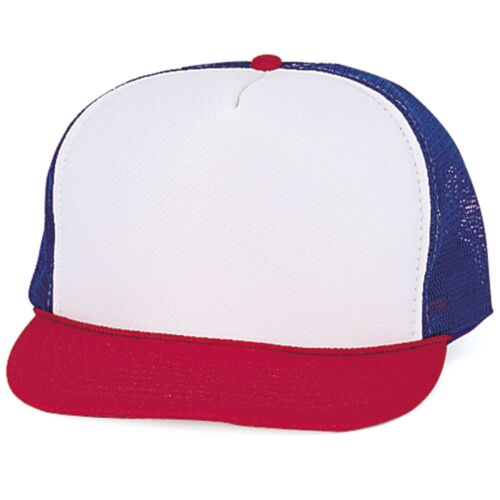 Nissun Classic Trucker Baseball Hats Caps Foam Mesh Blank Solid Two Tone Snapback - Blank