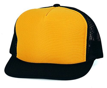 Nissun Classic Trucker Baseball Hats Caps Foam Mesh Blank Solid Two Tone Snapback - Blank