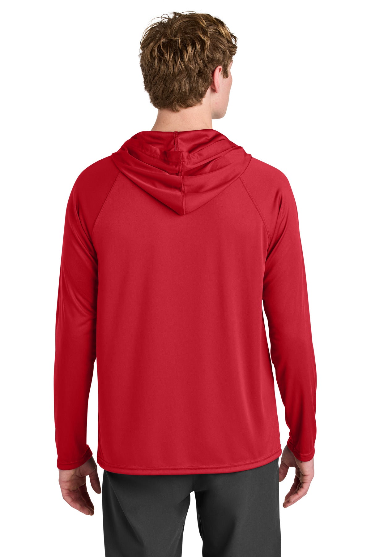 Scarlet A4 Cooling Performance Long Sleeve Hooded Tee A4N3409