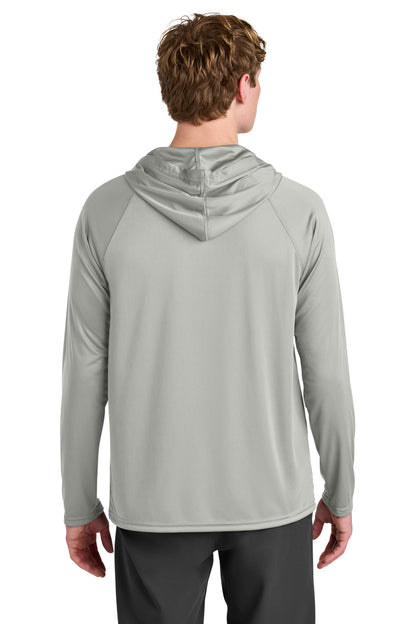 Silver A4 Cooling Performance Long Sleeve Hooded Tee A4N3409
