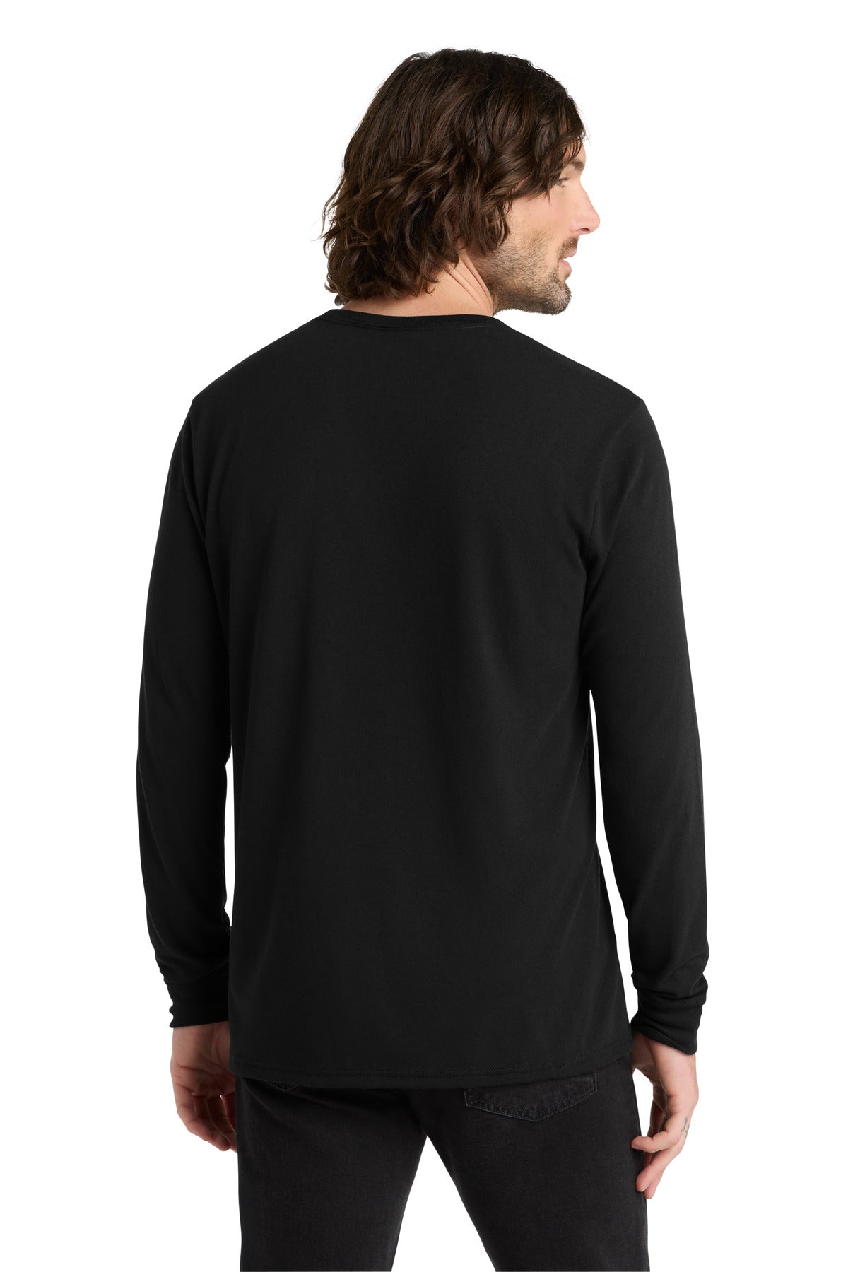 Space Black Allmade Unisex Tri-Blend Long Sleeve Tee AL6004