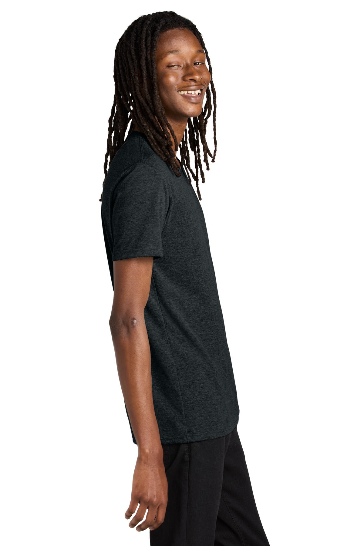 Space Black Allmade Unisex Tri-Blend V-Neck Tee AL2014